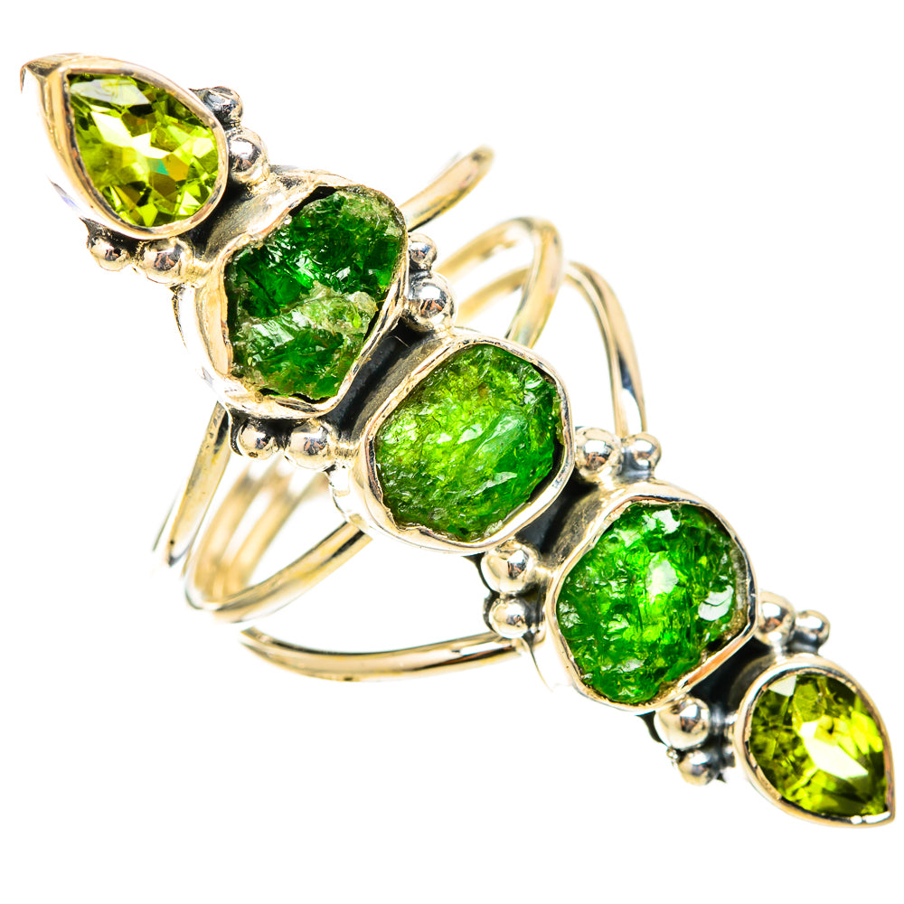 Chrome Diopside Rings handcrafted by Anasilvercos - RING120844 - Photo 2