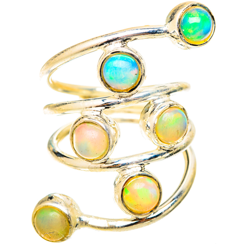 Ethiopian Opal Rings handcrafted by Anasilvercos - RING120881 - Photo 2