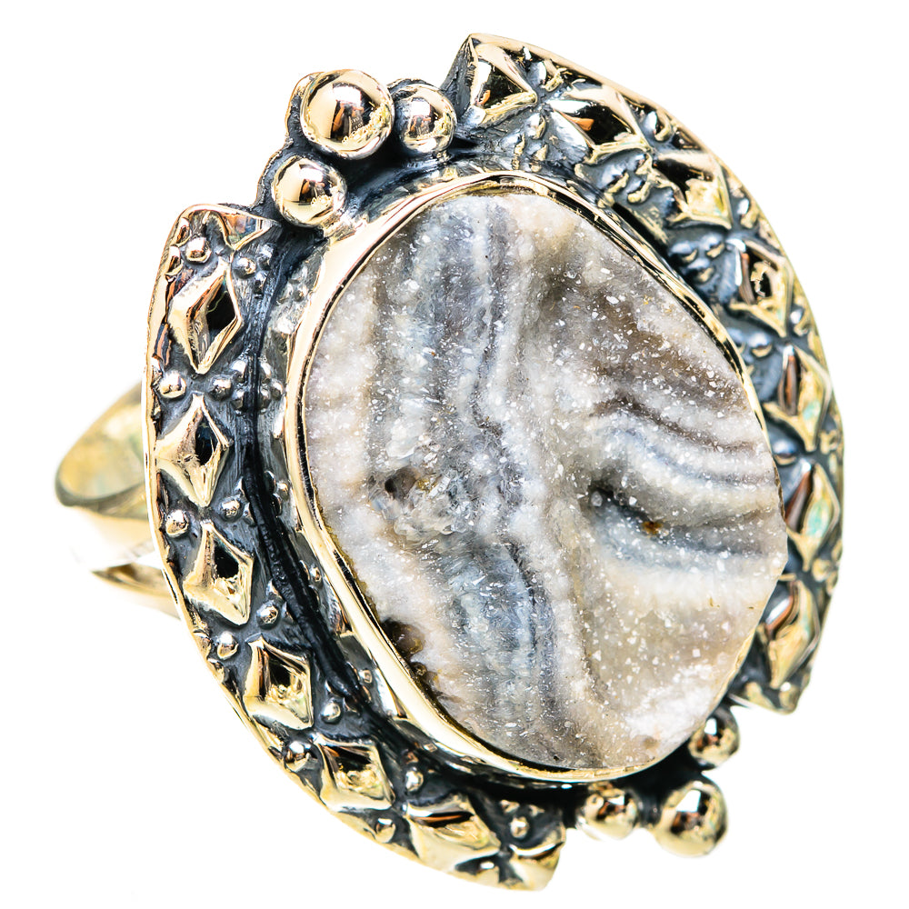 Desert Druzy Rings handcrafted by Anasilvercos - RING120883 - Photo 2