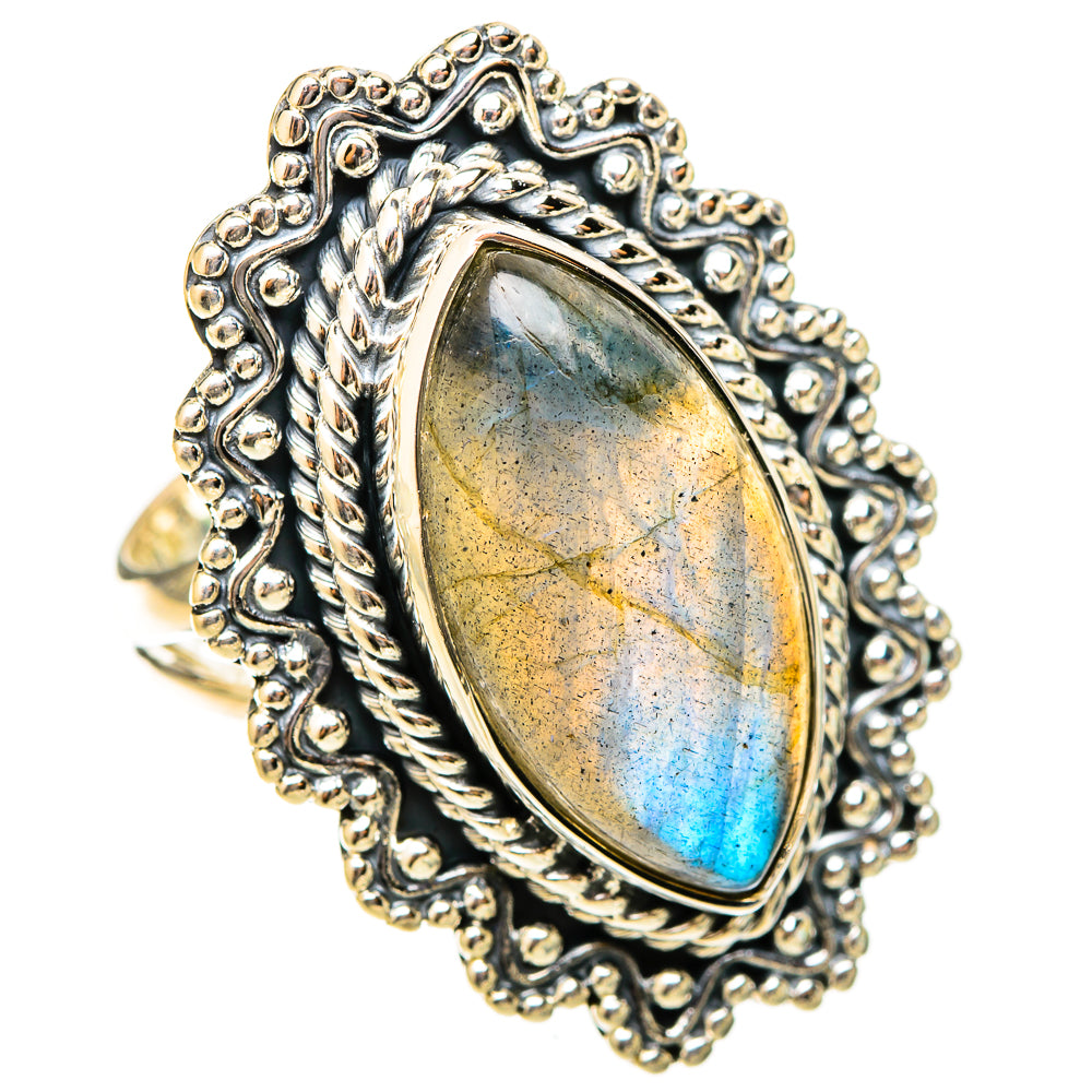 Labradorite Rings handcrafted by Anasilvercos - RING120894 - Photo 2