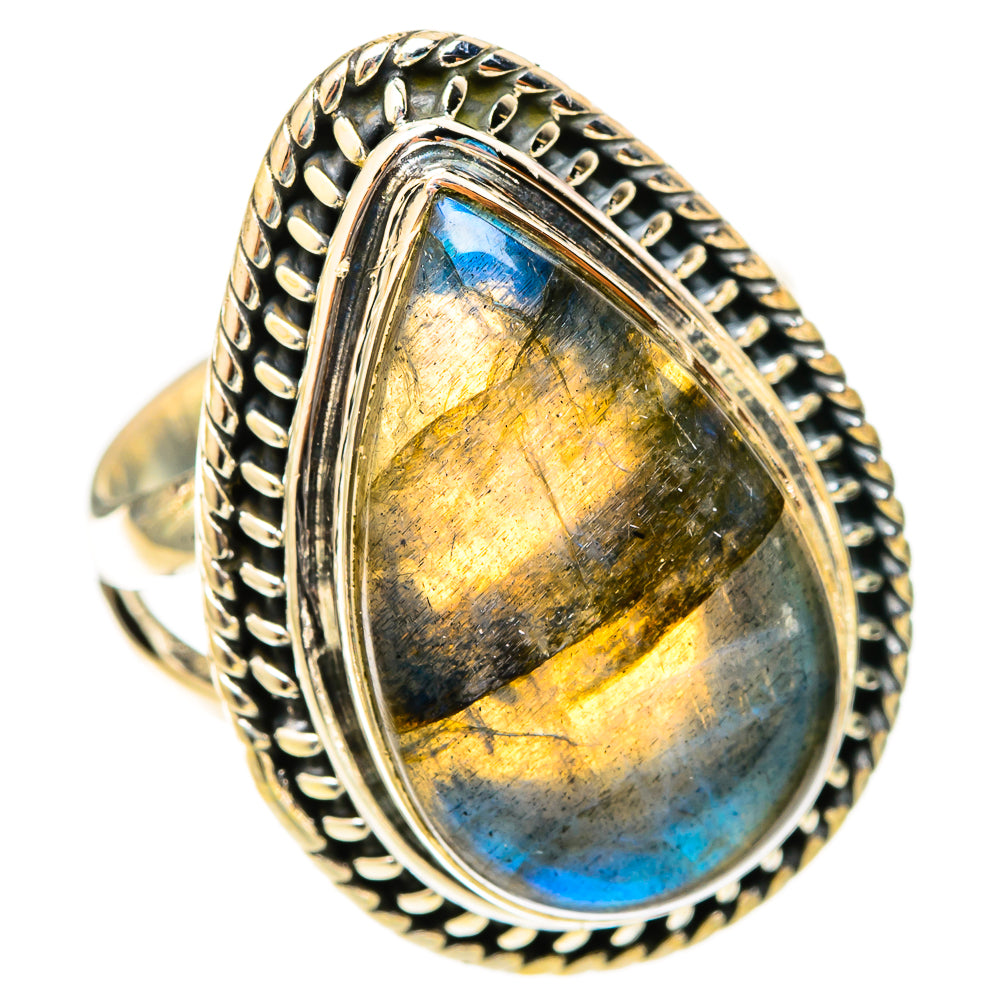 Labradorite Rings handcrafted by Anasilvercos - RING120895 - Photo 2