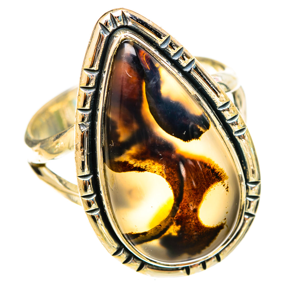 Montana Agate Rings handcrafted by Anasilvercos - RING120908 - Photo 2