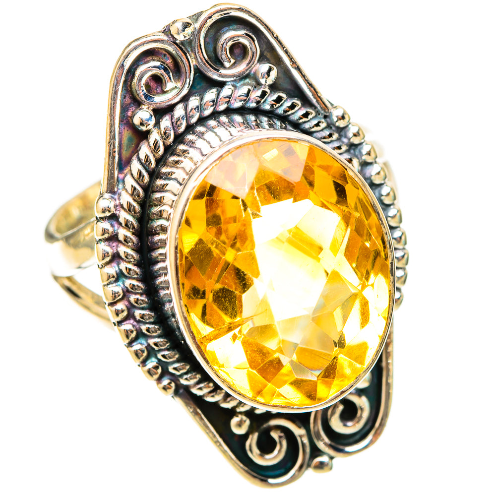 Citrine Rings handcrafted by Anasilvercos - RING120912 - Photo 2