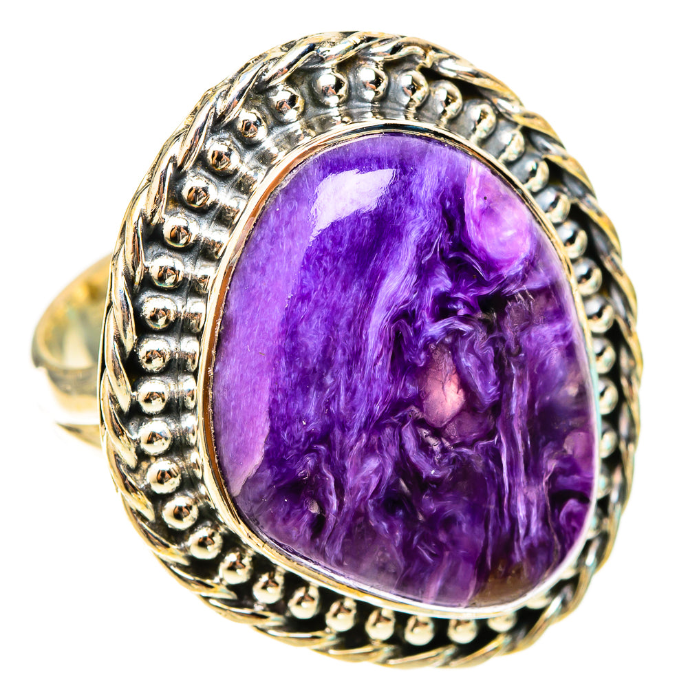 Charoite Rings handcrafted by Anasilvercos - RING120918 - Photo 2