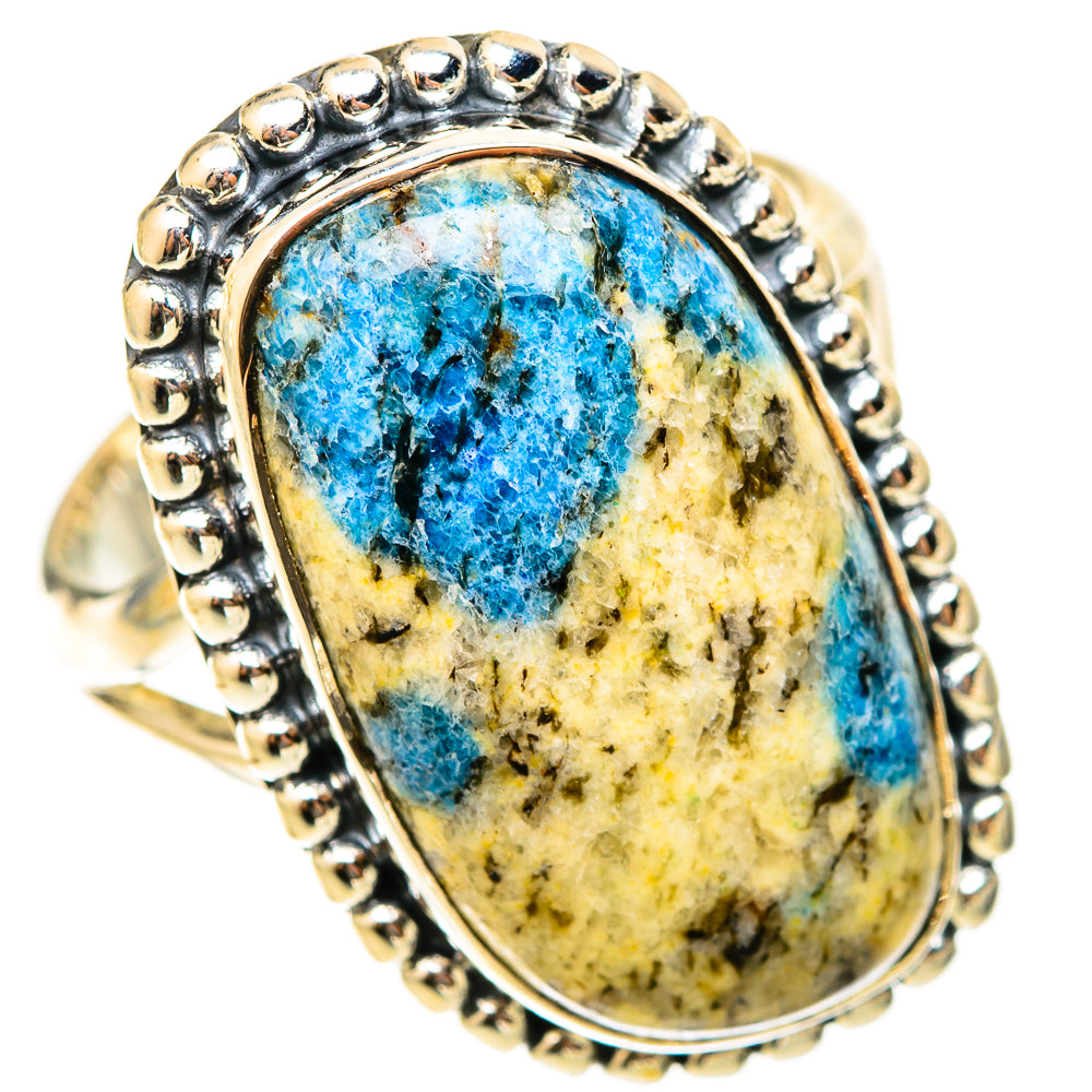 K2 Blue Azurite Rings handcrafted by Anasilvercos - RING120952 - Photo 2