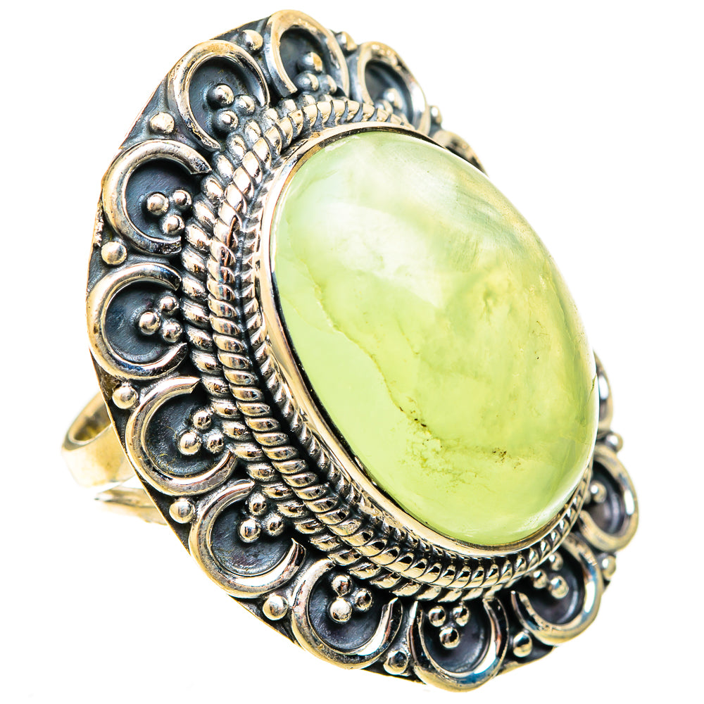Prehnite Rings handcrafted by Anasilvercos - RING120957 - Photo 2