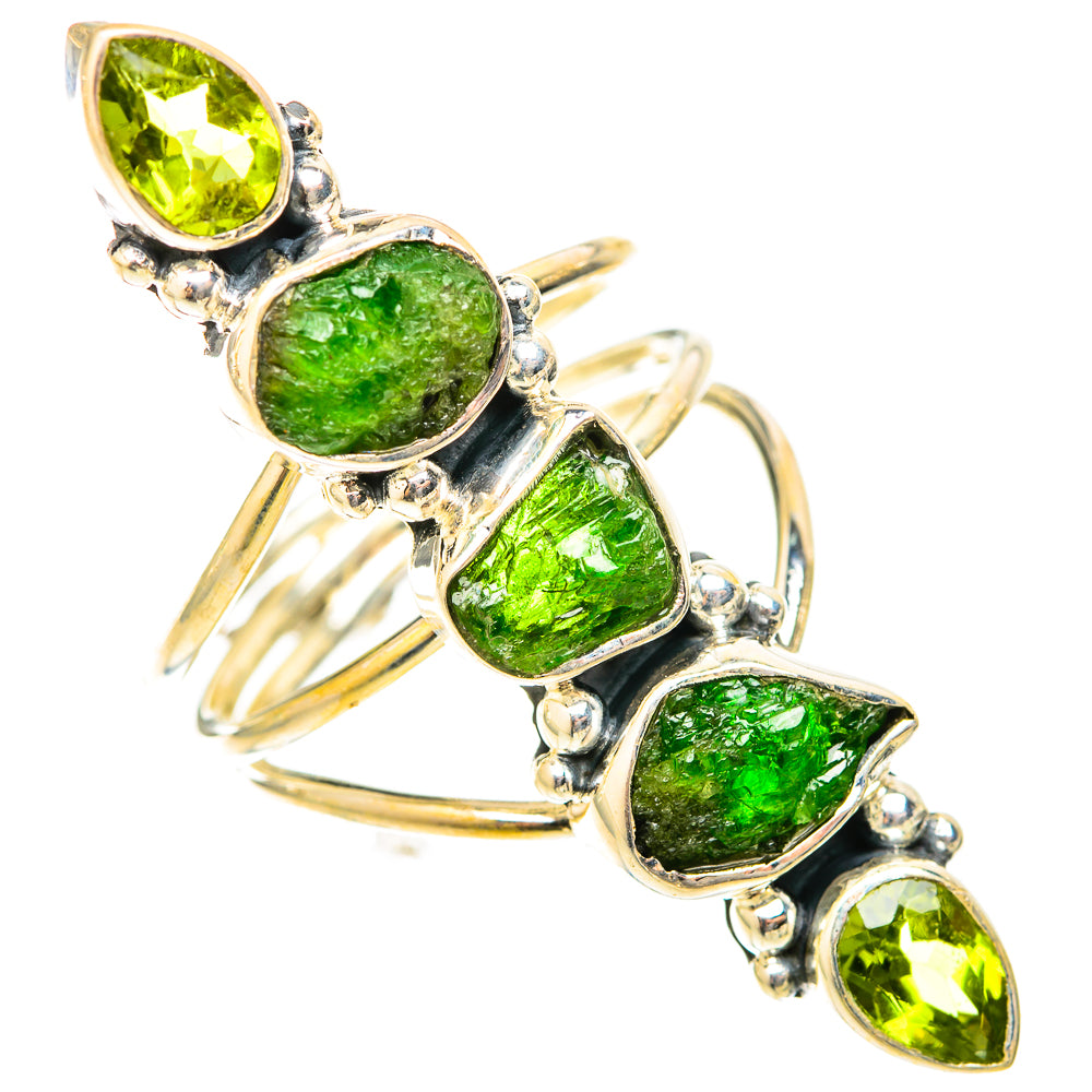 Chrome Diopside Rings handcrafted by Anasilvercos - RING120958 - Photo 2