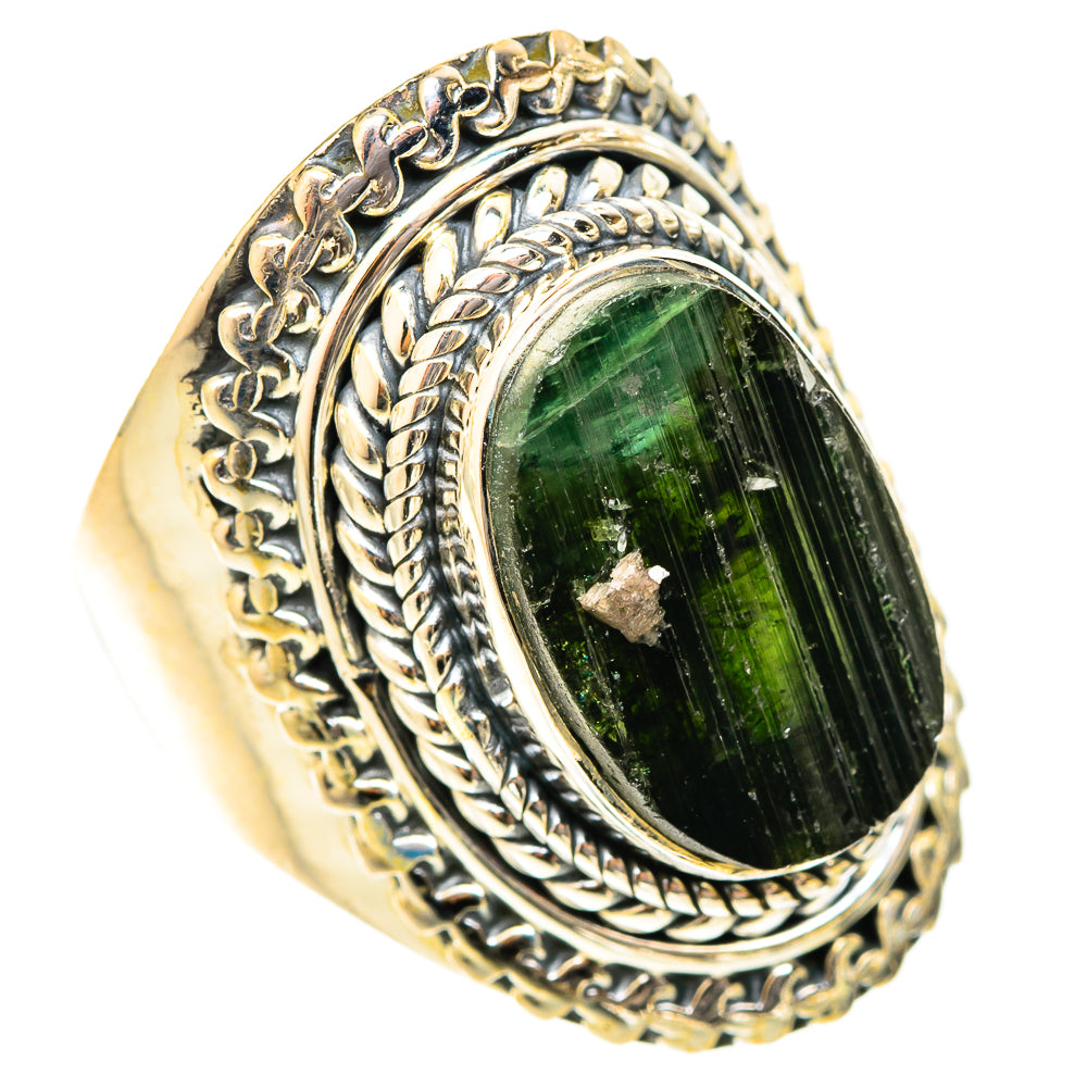 Chrome Diopside Rings handcrafted by Anasilvercos - RING120964 - Photo 2