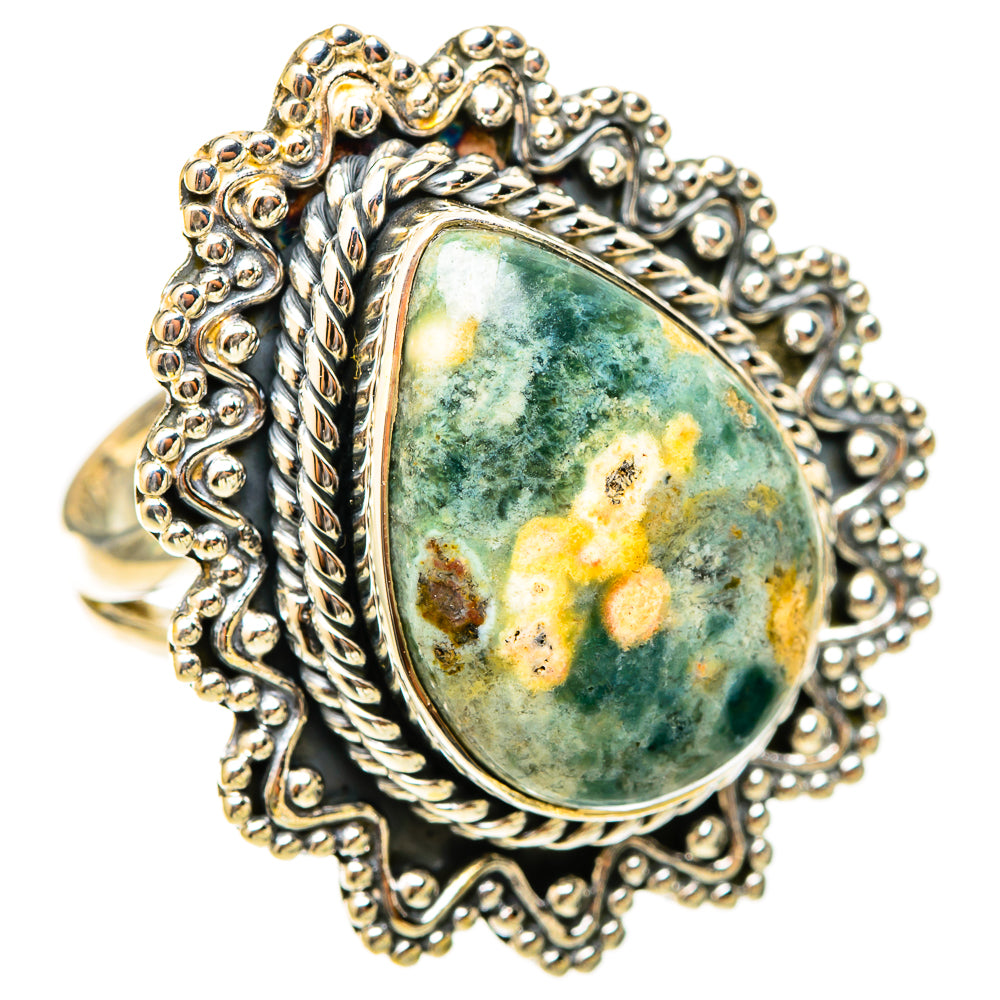 Ocean Jasper Rings handcrafted by Anasilvercos - RING120968 - Photo 2