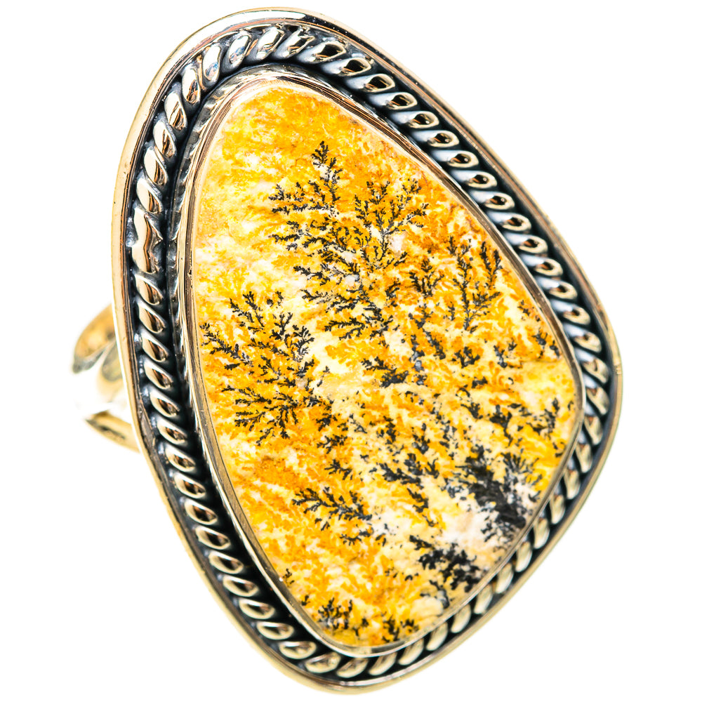 Germany Psilomelane Dendrite Rings handcrafted by Anasilvercos - RING120972 - Photo 2