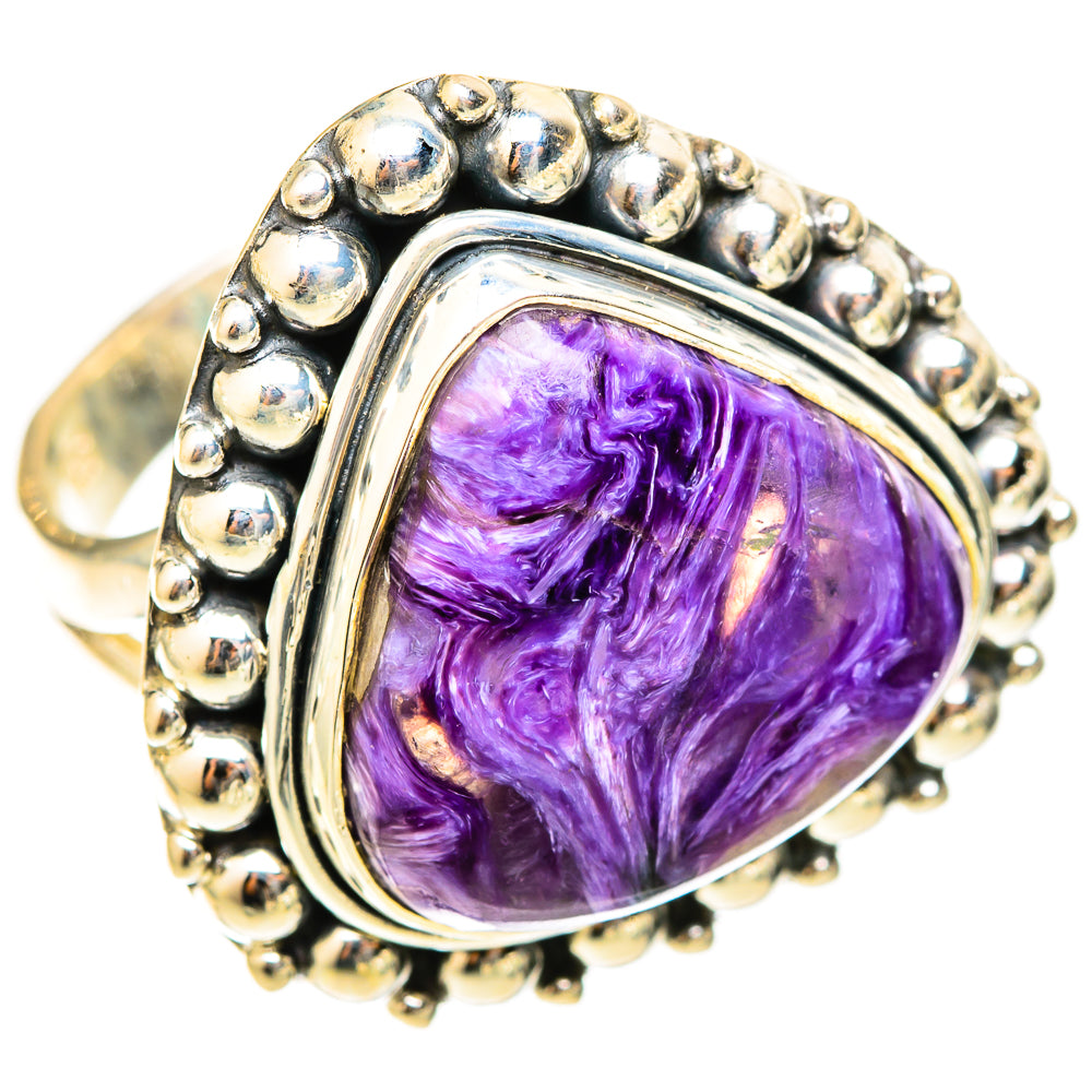Charoite Rings handcrafted by Anasilvercos - RING120978 - Photo 2