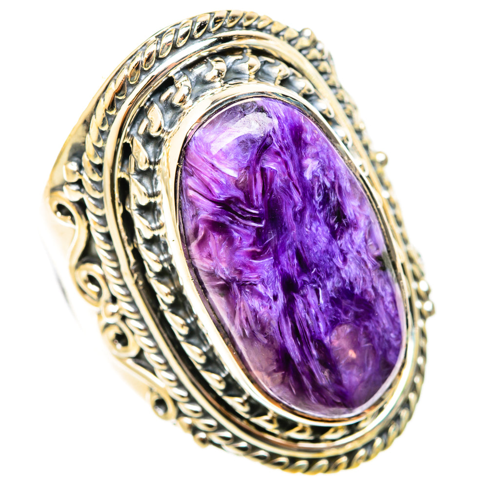 Charoite Rings handcrafted by Anasilvercos - RING120981 - Photo 2