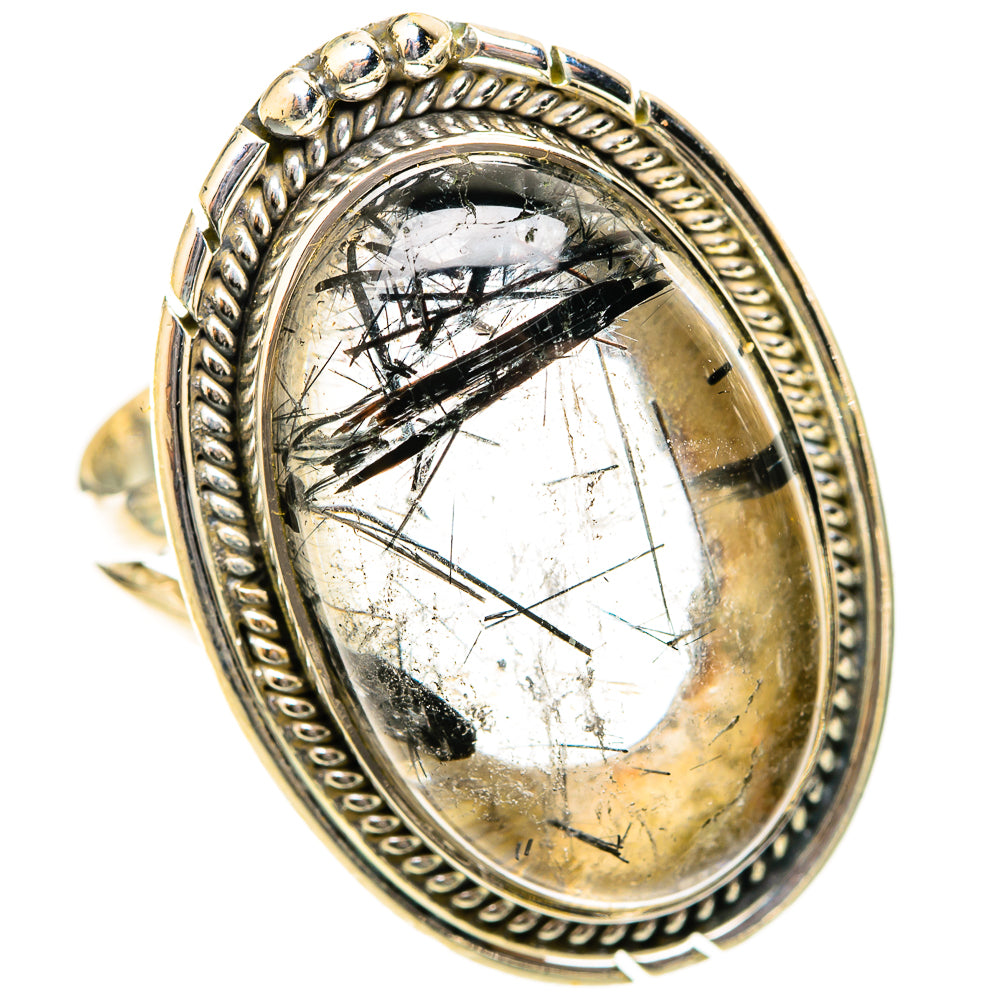 Tourmalinated Quartz Rings handcrafted by Anasilvercos - RING120984 - Photo 2