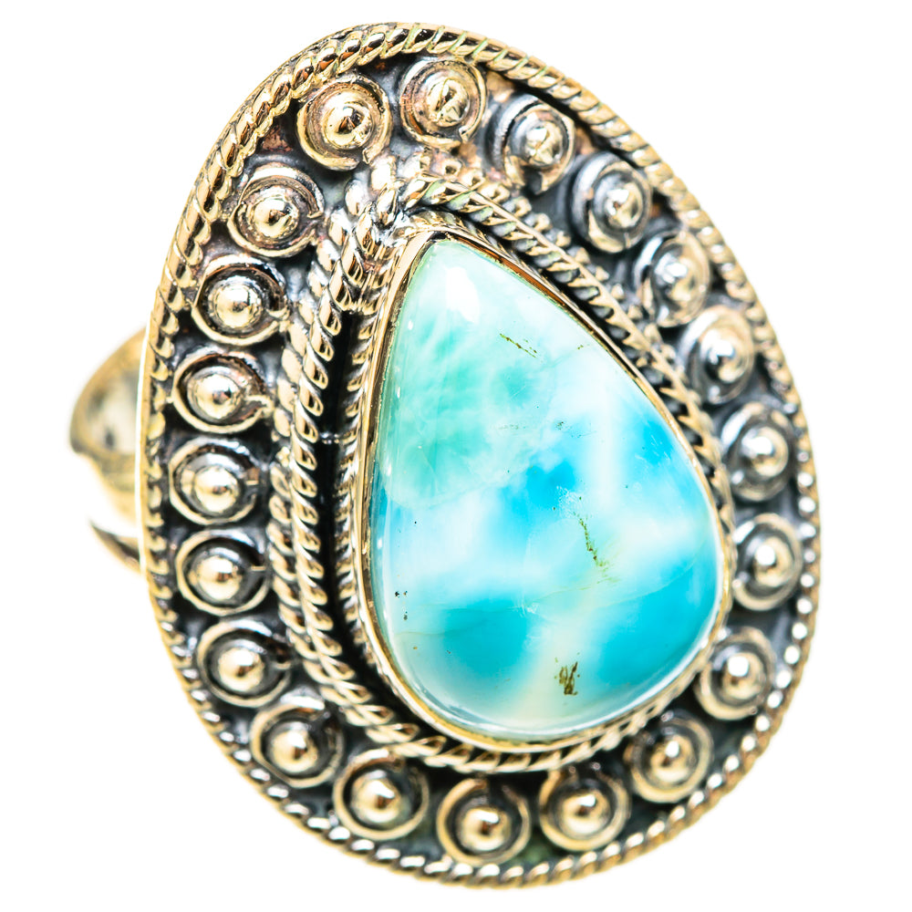 Larimar Rings handcrafted by Anasilvercos - RING121001 - Photo 2