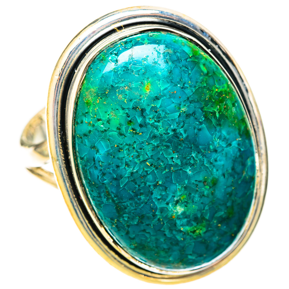 Chrysocolla Rings handcrafted by Anasilvercos - RING121003 - Photo 2
