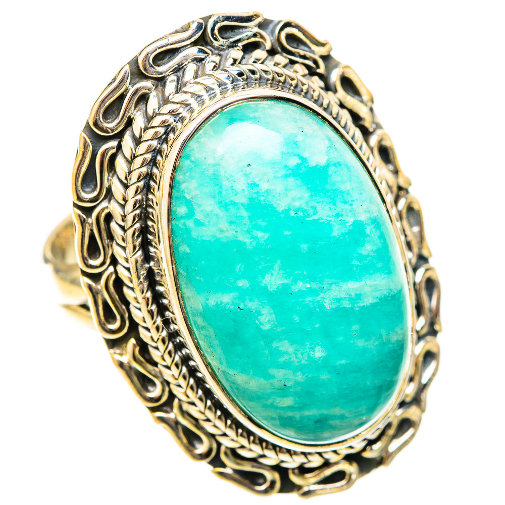 Amazonite Rings handcrafted by Anasilvercos - RING121007 - Photo 2