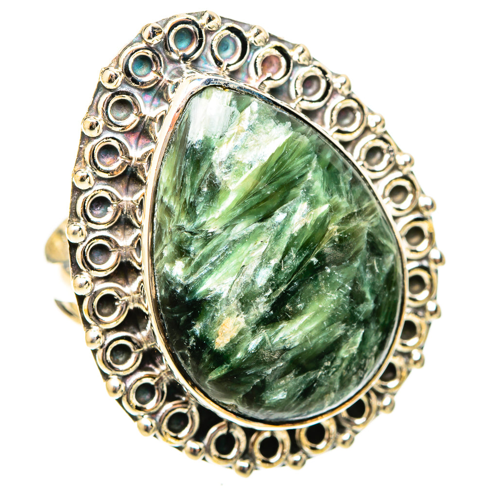Seraphinite Rings handcrafted by Anasilvercos - RING121008 - Photo 2