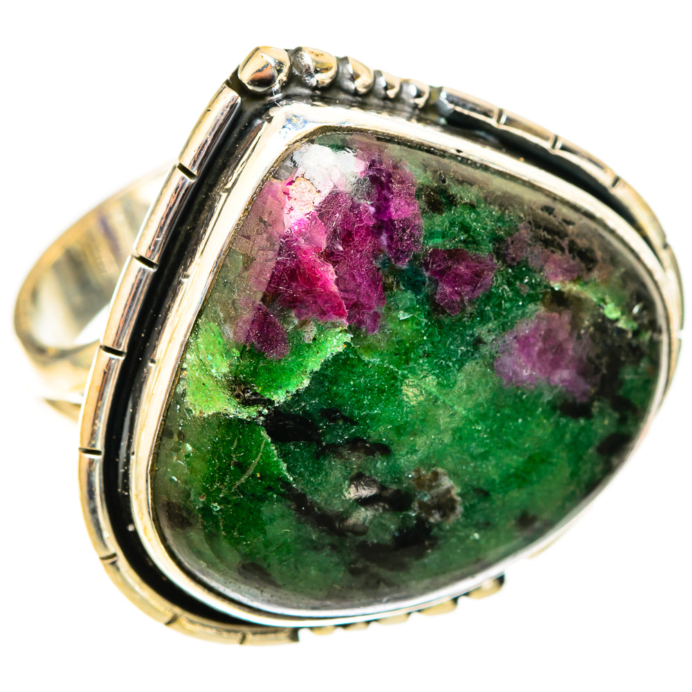 Ruby Zoisite Rings handcrafted by Anasilvercos - RING121016 - Photo 2