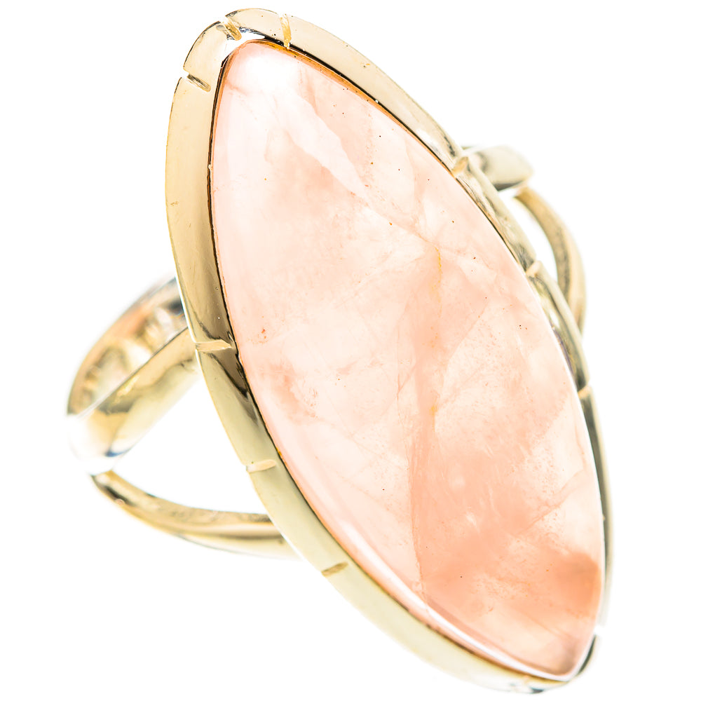 Rose Quartz Rings handcrafted by Anasilvercos - RING121021 - Photo 2