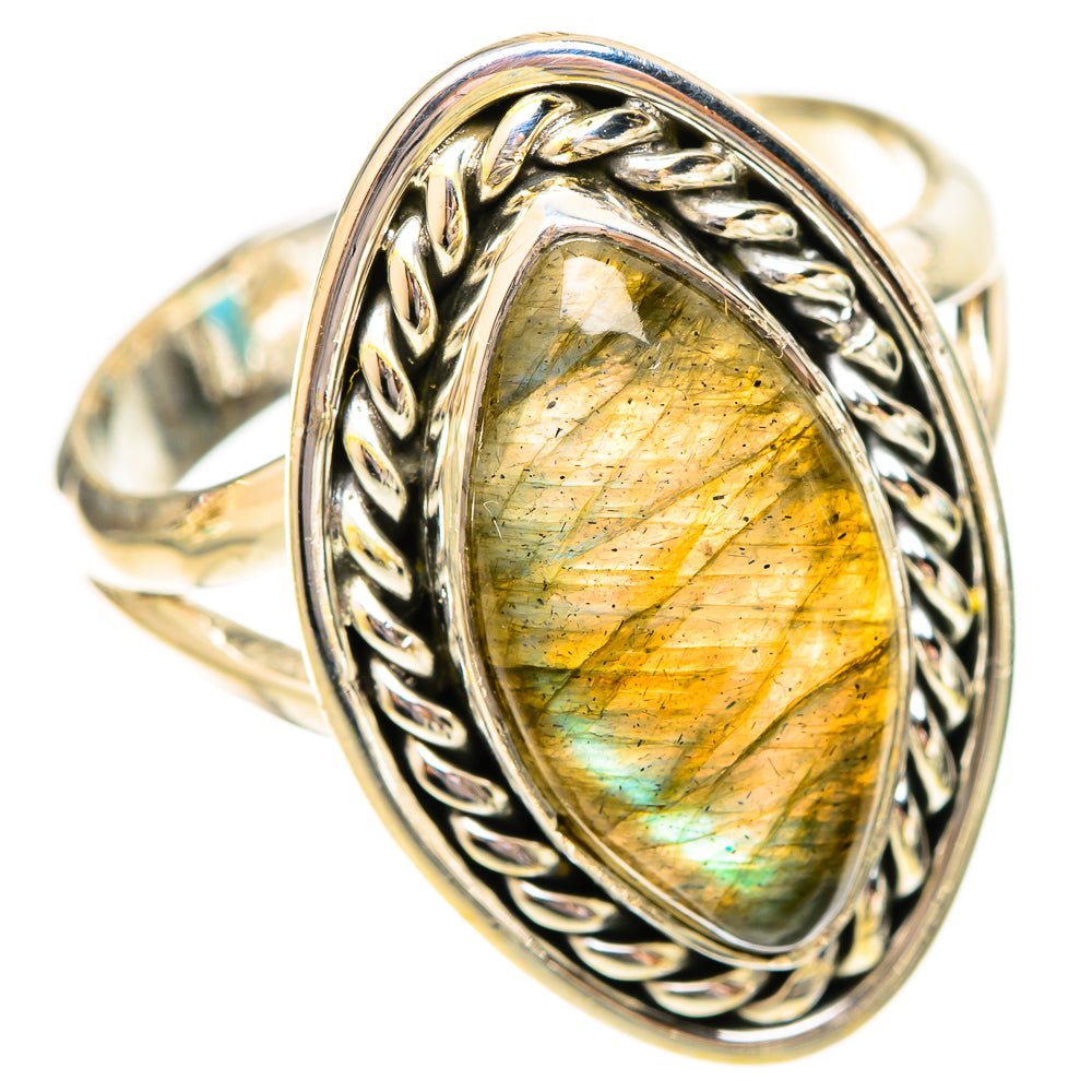 Labradorite Rings handcrafted by Anasilvercos - RING121065 - Photo 2