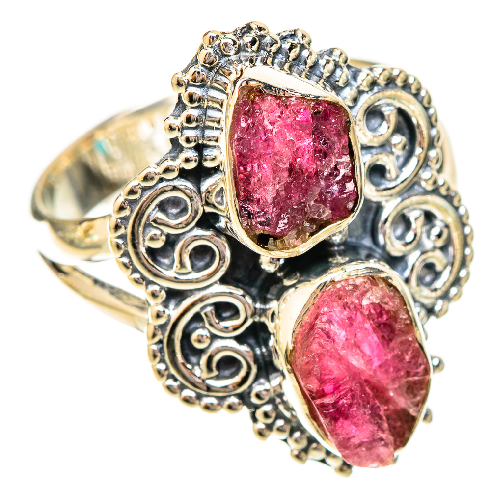 Pink Tourmaline Rings handcrafted by Anasilvercos - RING121078 - Photo 2