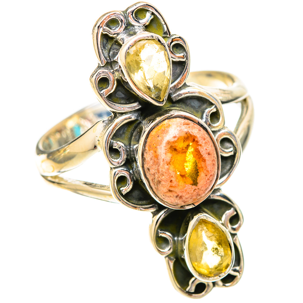 Mexican Fire Opal Rings handcrafted by Anasilvercos - RING121090 - Photo 2