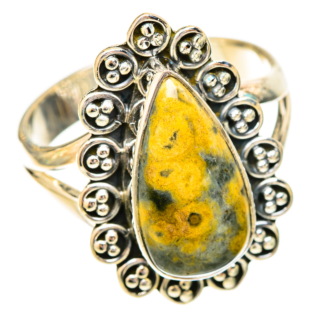 Ocean Jasper Rings handcrafted by Anasilvercos - RING121105 - Photo 2
