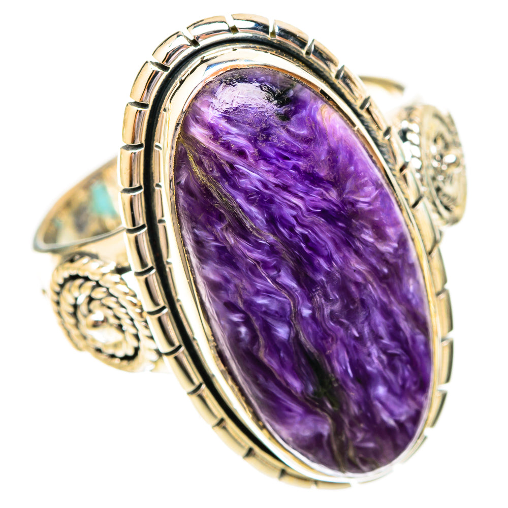 Charoite Rings handcrafted by Anasilvercos - RING121140 - Photo 2
