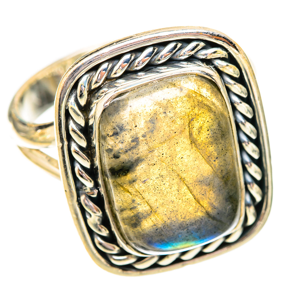 Labradorite Rings handcrafted by Anasilvercos - RING121151 - Photo 2