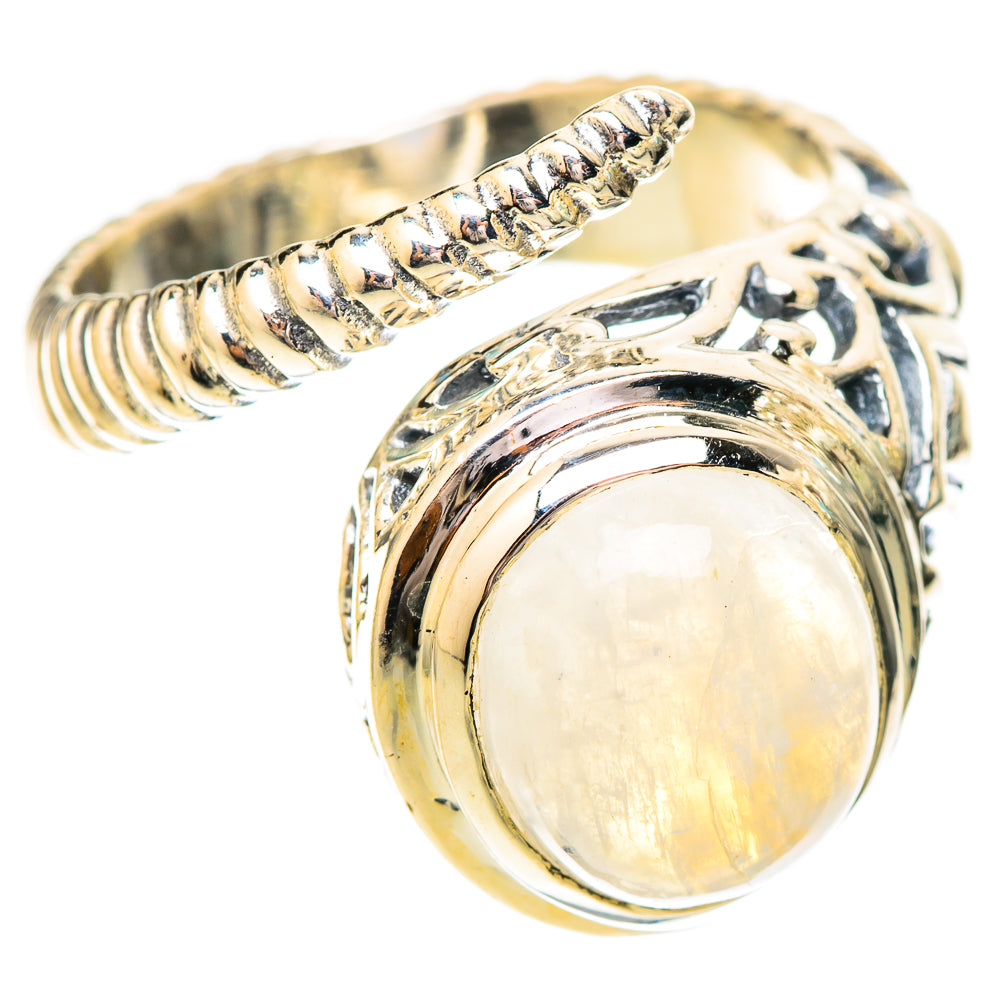 Rainbow Moonstone Rings handcrafted by Anasilvercos - RING121175 - Photo 2