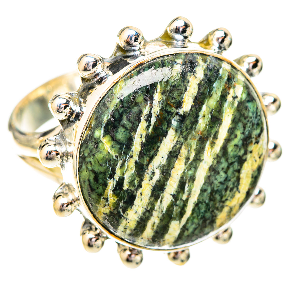 Green Swiss Opal Rings handcrafted by Anasilvercos - RING121191 - Photo 2