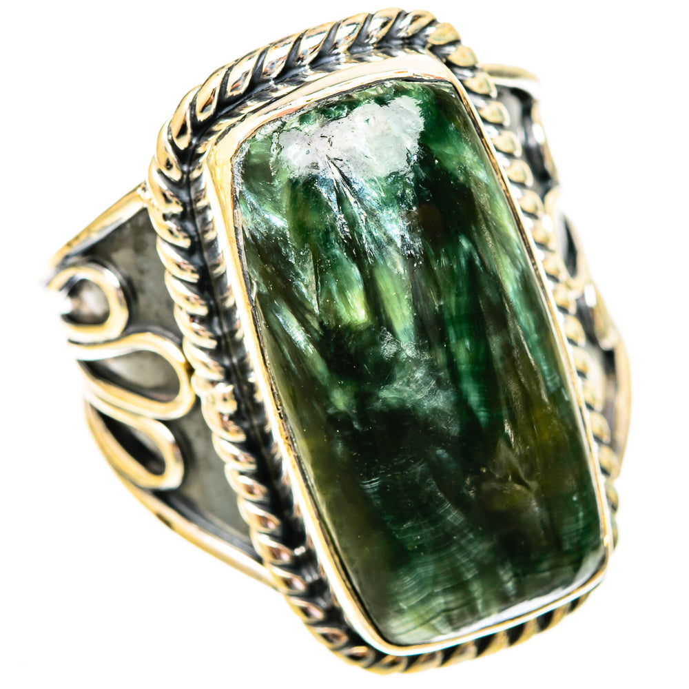 Seraphinite Rings handcrafted by Anasilvercos - RING121197 - Photo 2