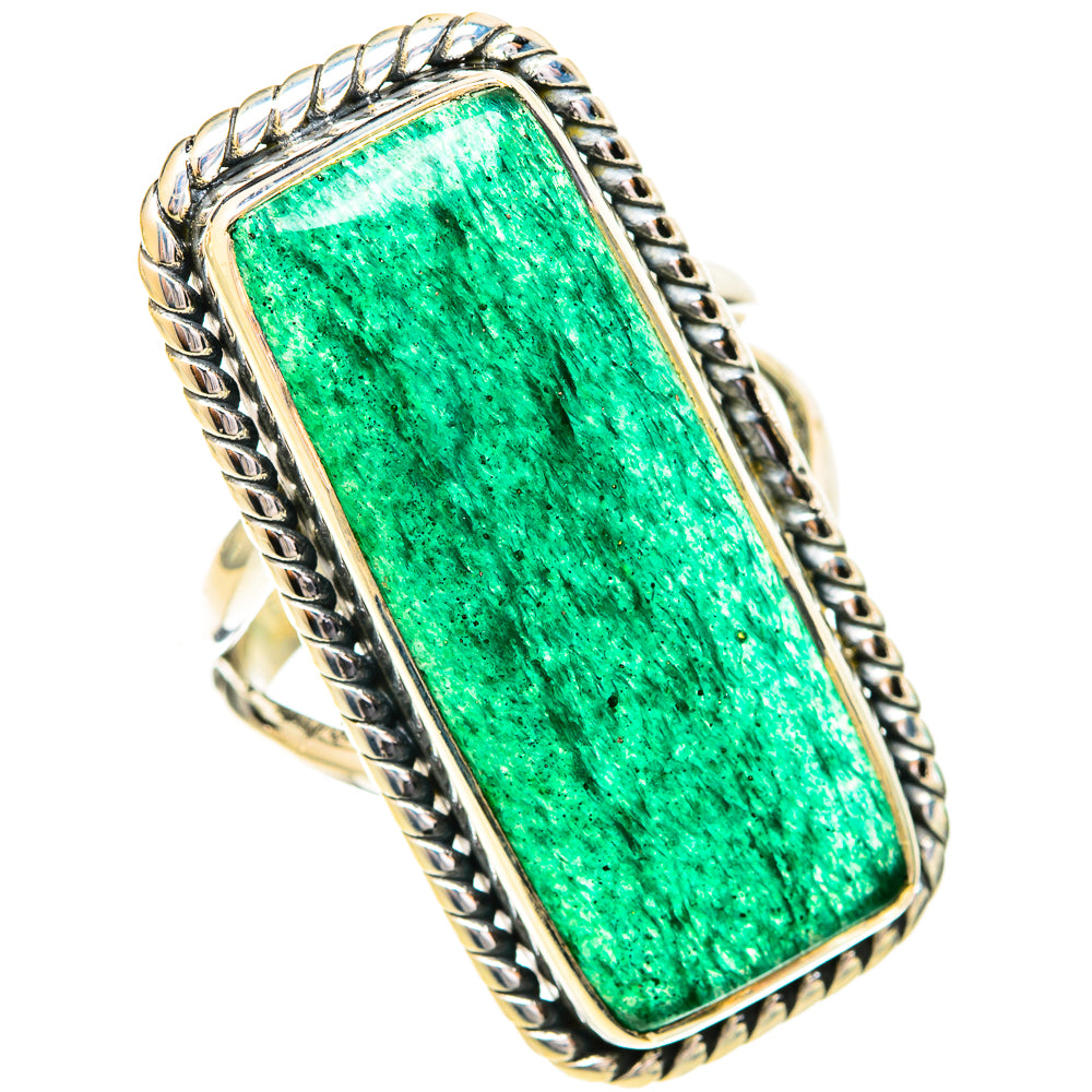 Green Aventurine Rings handcrafted by Anasilvercos - RING121198 - Photo 2