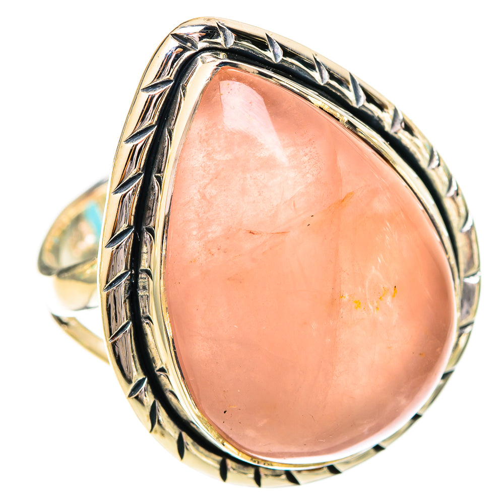 Rose Quartz Rings handcrafted by Anasilvercos - RING121209 - Photo 2