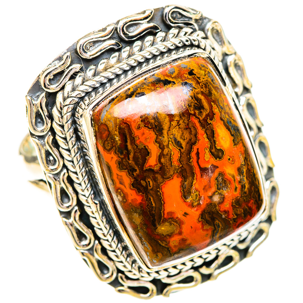 Moroccan Agate Rings handcrafted by Anasilvercos - RING121251 - Photo 2
