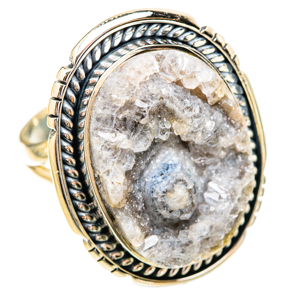 Desert Druzy Rings handcrafted by Anasilvercos - RING121324 - Photo 2