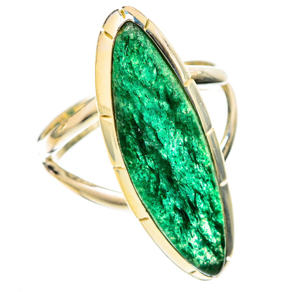 Green Aventurine Rings handcrafted by Anasilvercos - RING121338 - Photo 2