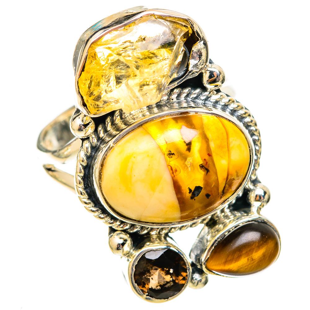 Brecciated Mookaite Rings handcrafted by Anasilvercos - RING121376 - Photo 2