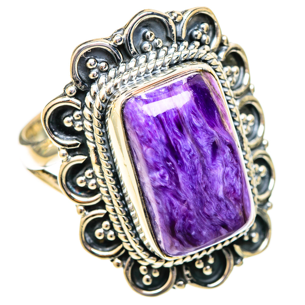 Charoite Rings handcrafted by Anasilvercos - RING121381 - Photo 2