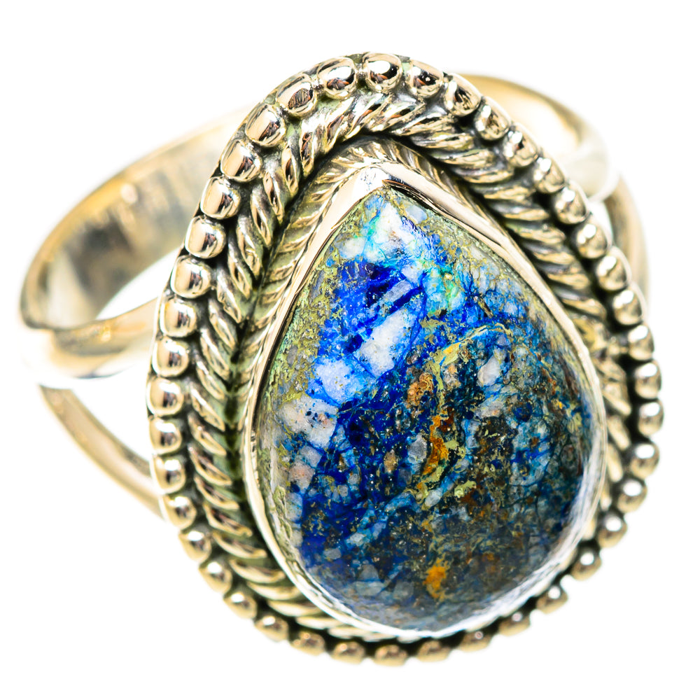 Azurite Rings handcrafted by Anasilvercos - RING121400 - Photo 2