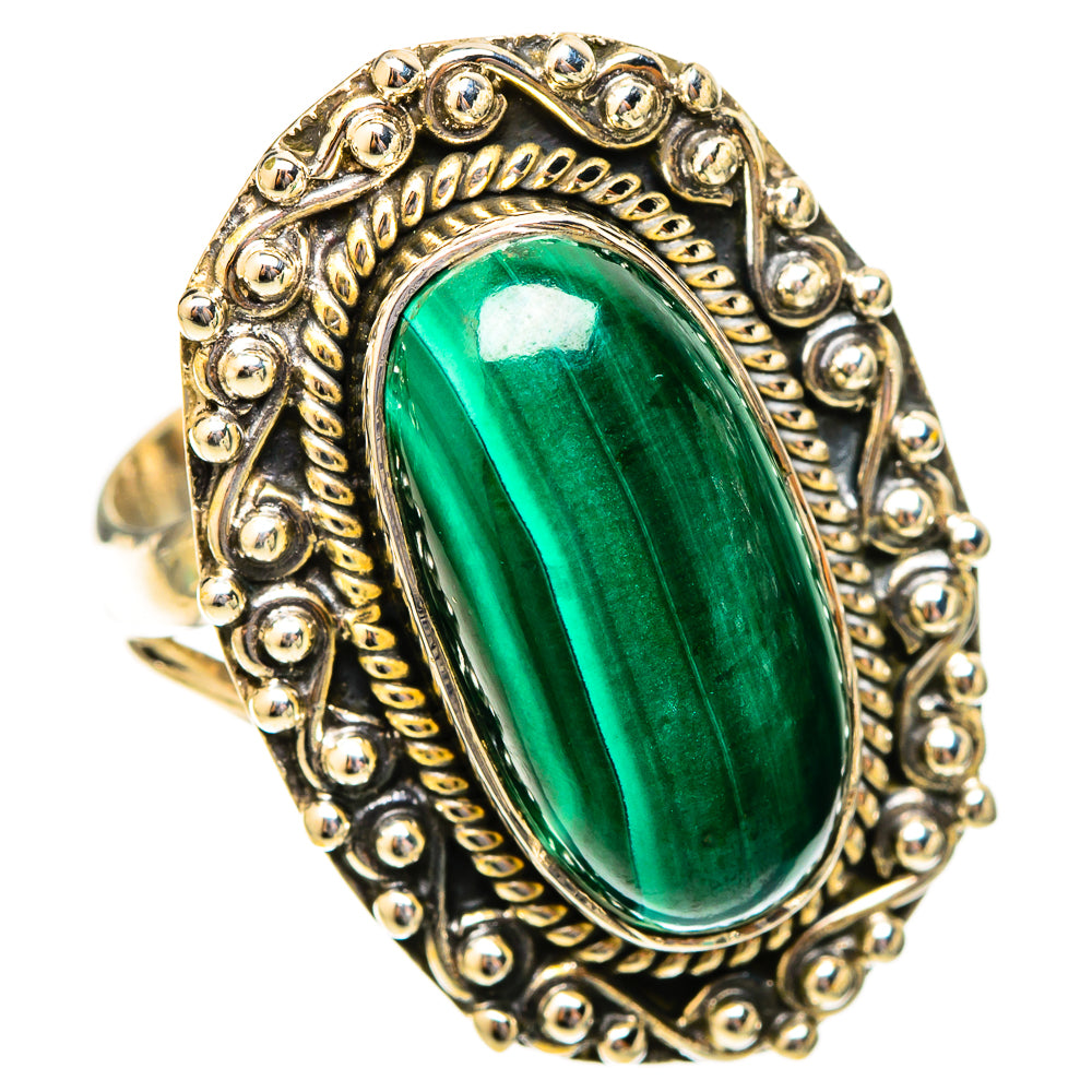 Malachite Rings handcrafted by Anasilvercos - RING121402 - Photo 2