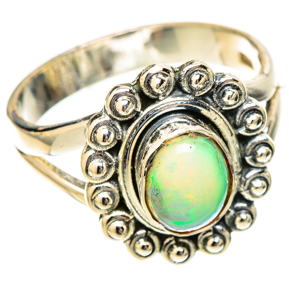 Ethiopian Opal Rings handcrafted by Anasilvercos - RING121420 - Photo 2