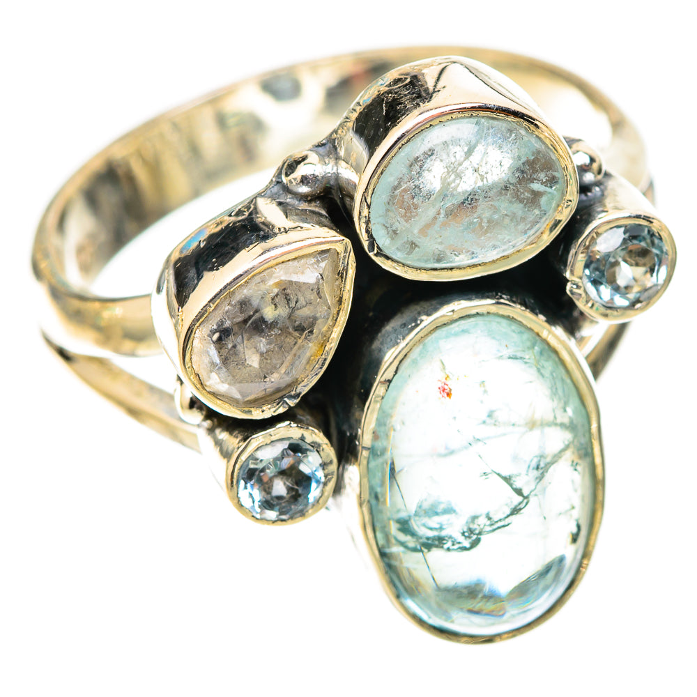 Aquamarine Rings handcrafted by Anasilvercos - RING121429 - Photo 2