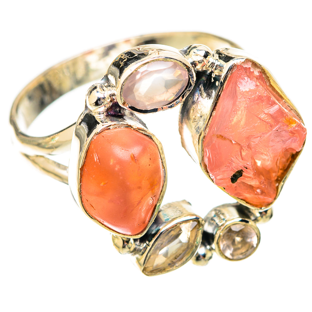 Rose Quartz Rings handcrafted by Anasilvercos - RING121441 - Photo 2