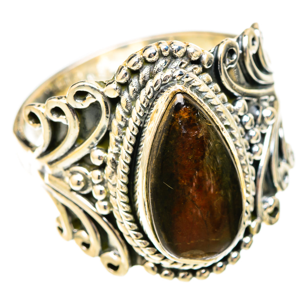 Ammolite Rings handcrafted by Anasilvercos - RING121474 - Photo 2