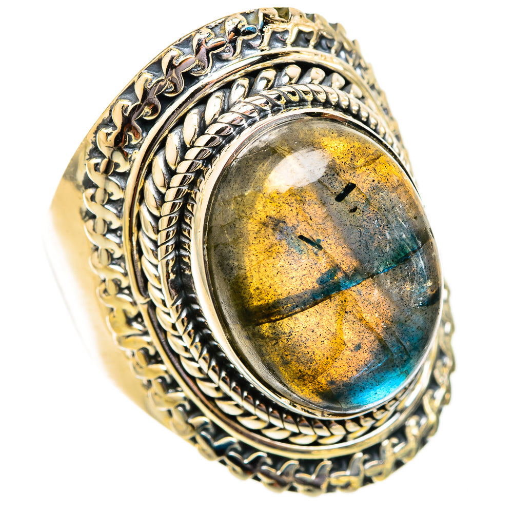 Labradorite Rings handcrafted by Anasilvercos - RING121508 - Photo 2