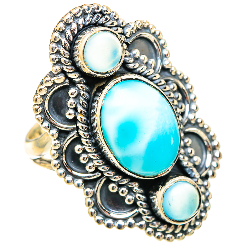 Larimar Rings handcrafted by Anasilvercos - RING121510 - Photo 2