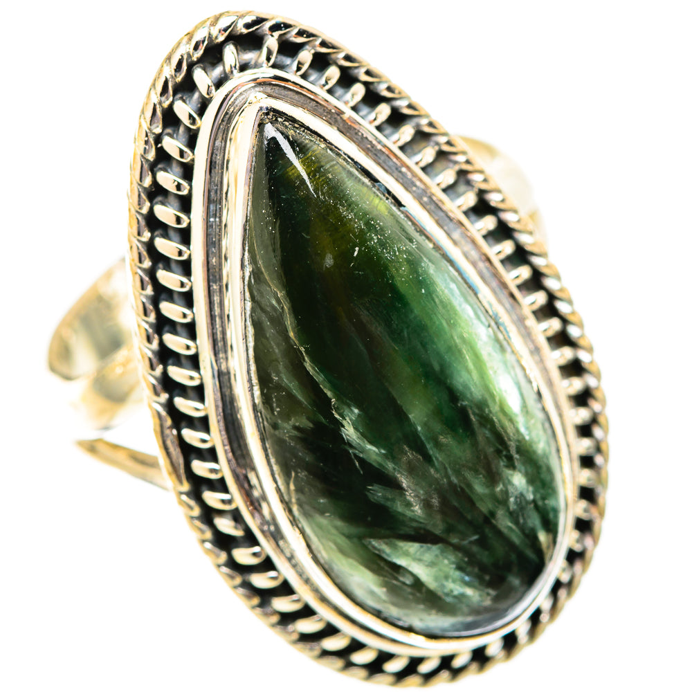 Seraphinite Rings handcrafted by Anasilvercos - RING121515 - Photo 2