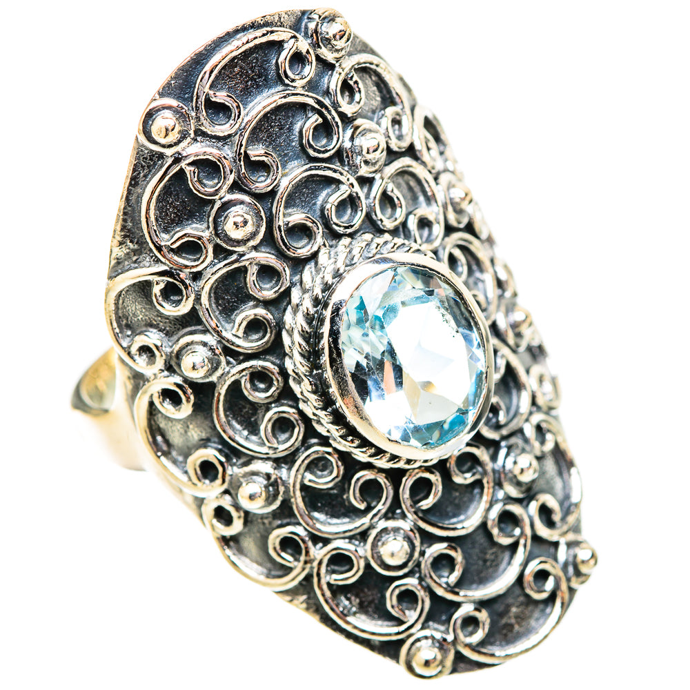 Blue Topaz Rings handcrafted by Anasilvercos - RING121554 - Photo 2