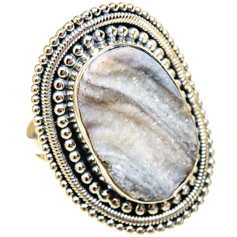 Desert Druzy Rings handcrafted by Anasilvercos - RING121588 - Photo 2
